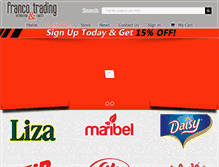 Tablet Screenshot of francotrading.com